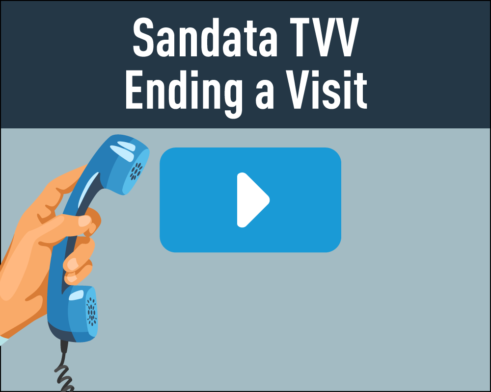 Sandata TVV Ending a Visit