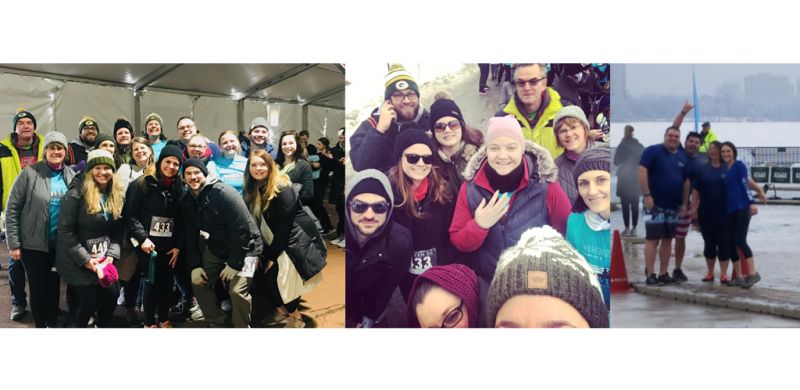 CDCN Midwest Team and Family Members at the Minneapolis Frozen 5k and Polar Plunge